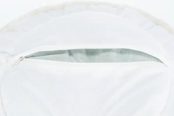 Trixie Лежак "Nelli" круглый, белый/серо-коричневый