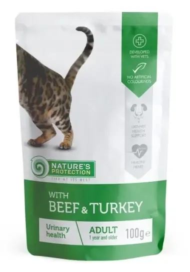 Nature"s Protection Консервы Urinary Health (Говядина и индейка), 100 г