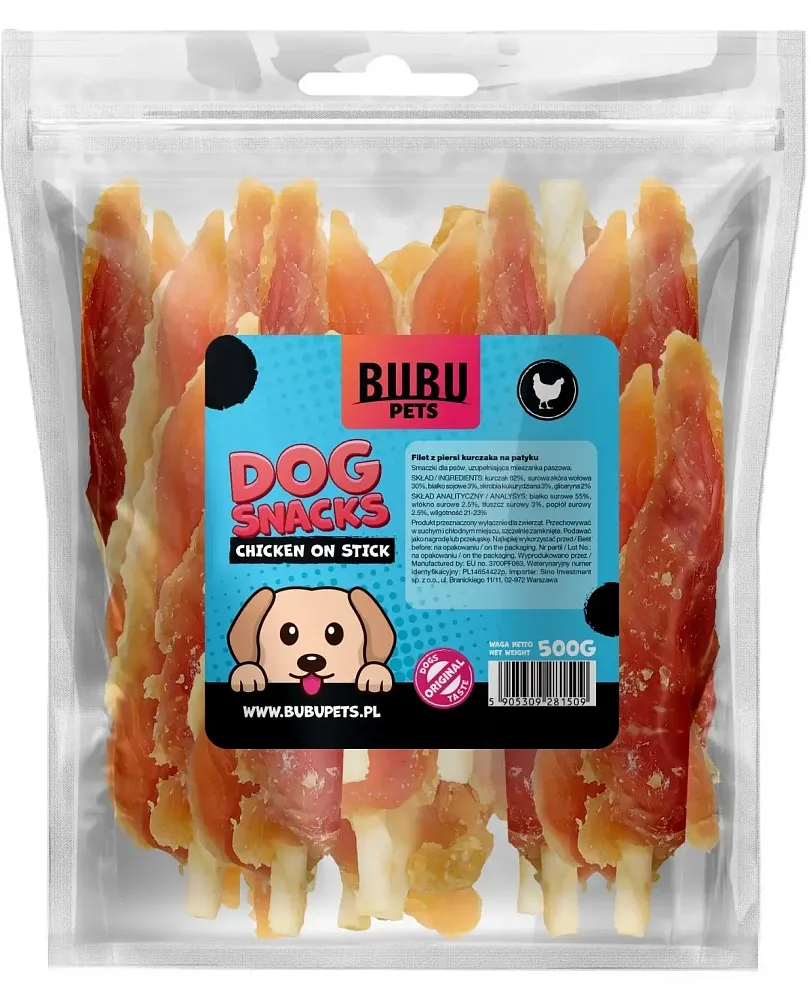 Bubu Pets Куриное филе на палочке