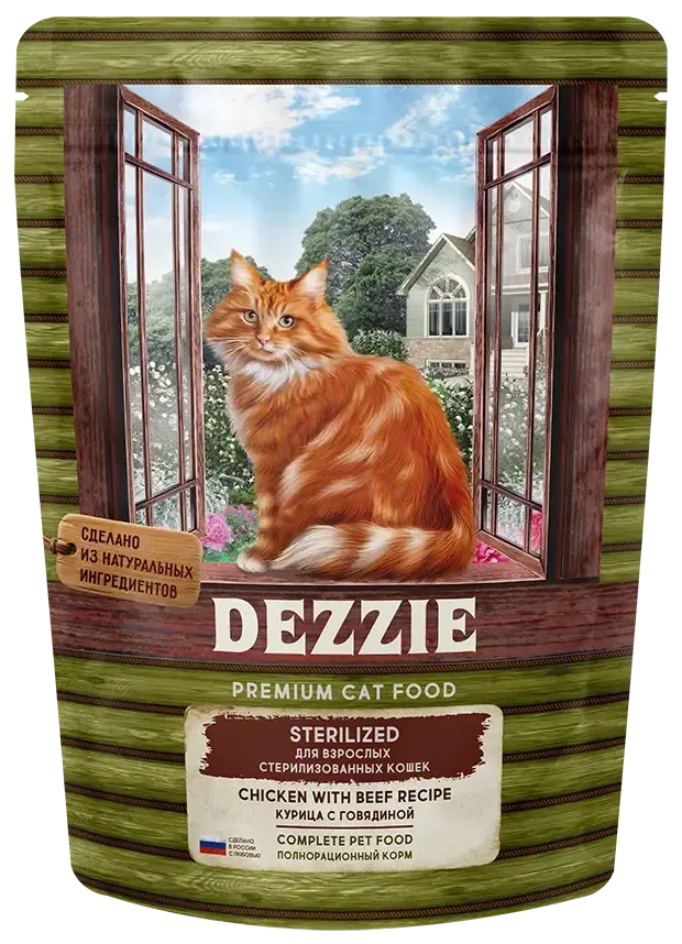 Dezzie Sterilized Cat (Курица, говядина)