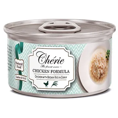 Cherie Chicken Formula (Курица, бурый рис в соусе), 80 г