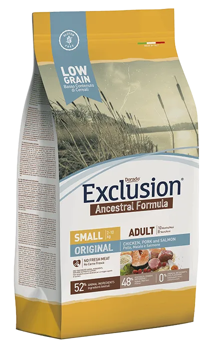 Exclusion Original Adult Small (Курица, поросенок, лосось)
