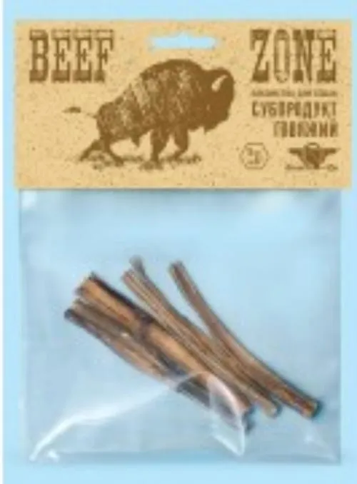 GreenQZin Сушеный говяжий пенис (средний)