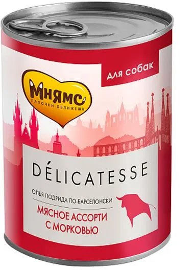 Мнямс консервы для собак Олья Подрида по-Барселонски