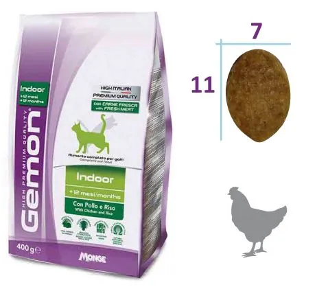 Gemon Cat Indoor (Курица, рис)