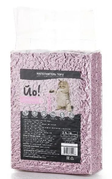 Йо! Наполнитель комкующийся Tofu (Лаванда) Йо! Наполнитель комкующийся Tofu (Лаванда)