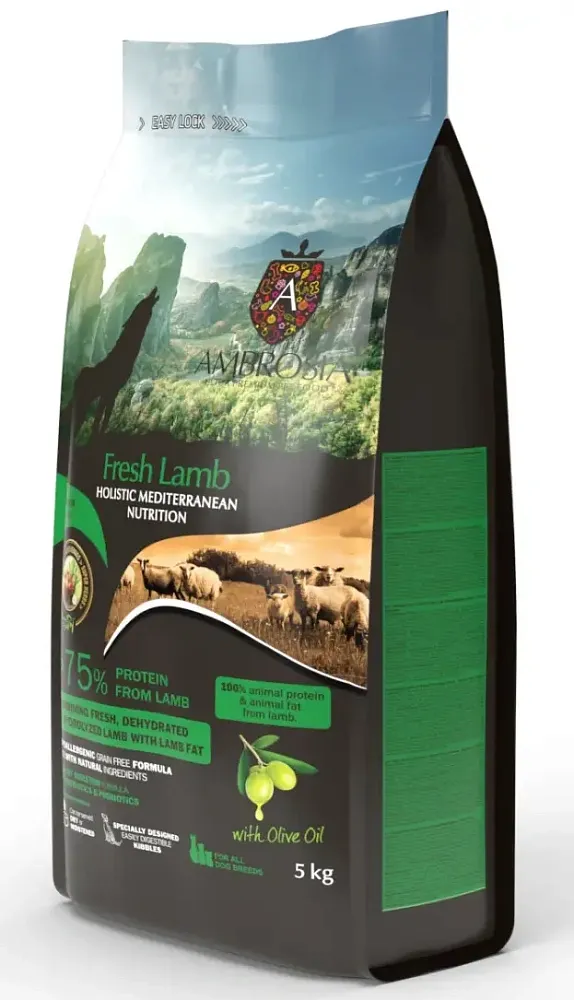 AMBROSIA Mediterranean Adult All Breeds (Ягненок)