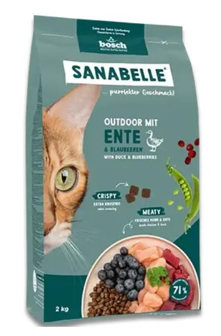 Корм Bosch Sanabelle Outdoor (Утка) для кошек