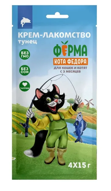 Мнямс Ферма кота Федора Крем-лакомство из тунца