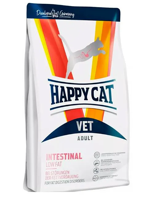 Happy Cat VET Diet Intestinal Low Fat лечебный корм для кошек