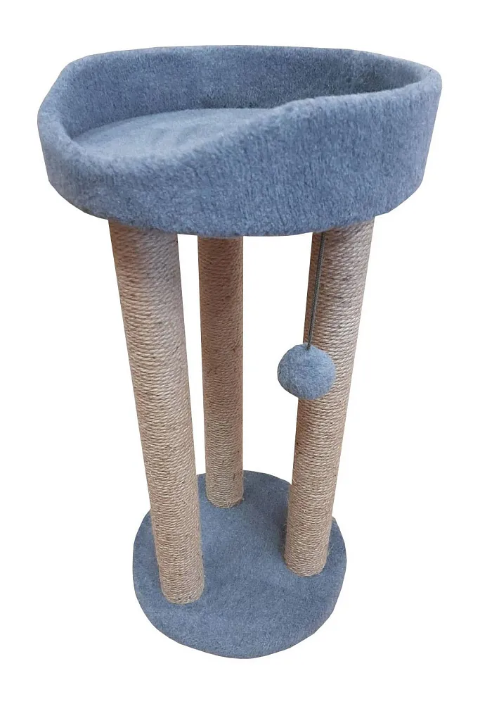 Cat House Когтеточка "Тринога с лежанкой", 85 см, джут