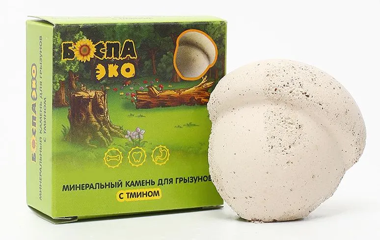 БОСПА ЭКО Минеральный камень для грызунов с тмином