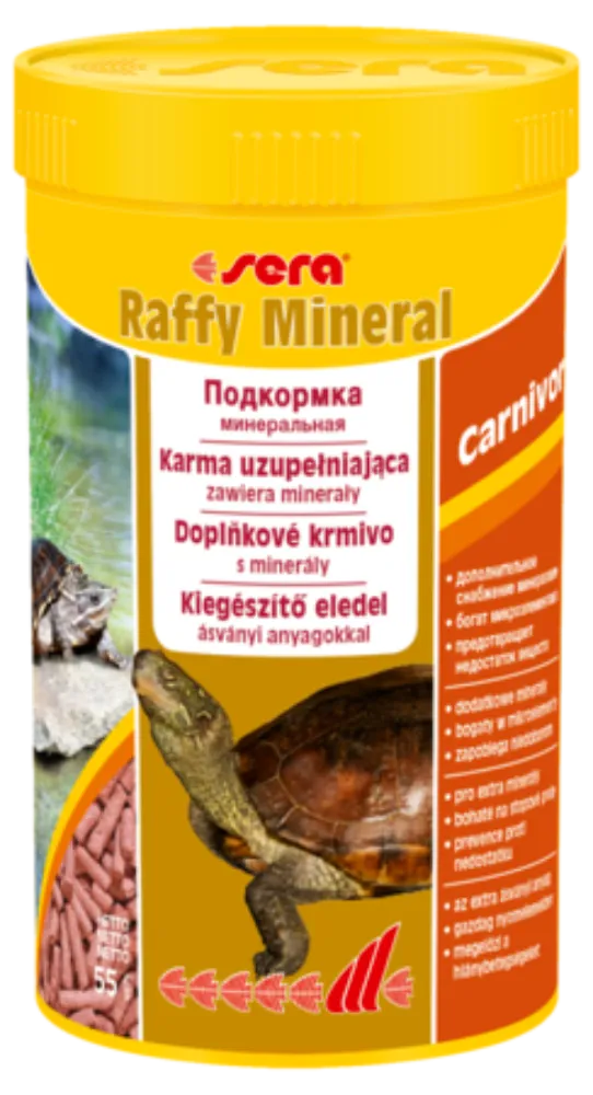 Sera Корм палочки для водных черепах "Raffy Mineral"