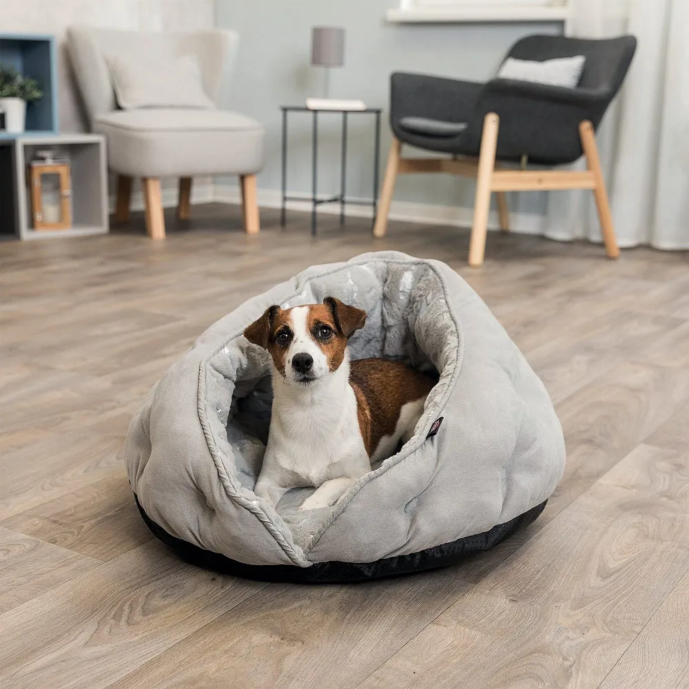 Trixie Лежак-пещера Feather, серый/серебристый