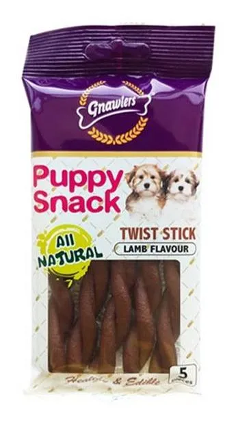 Gnawlers Puppy Twist Лакомство для собак с ягненком