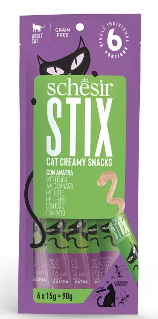 Schesir Stix Крем-лакомство с уткой
