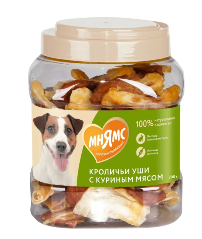 Мнямс Кроличьи уши с куриным мясом