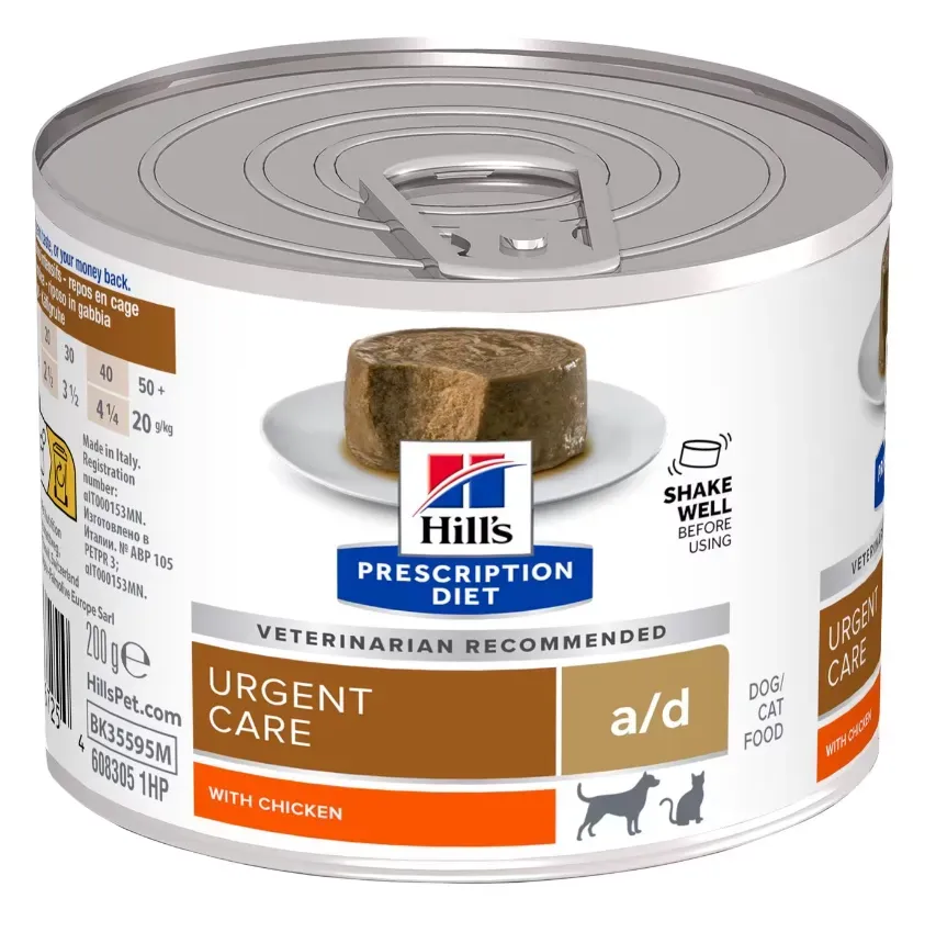 Hill"s Prescription Diet a/d Влажный корм при реабилитации после болезней (курица), 200 г