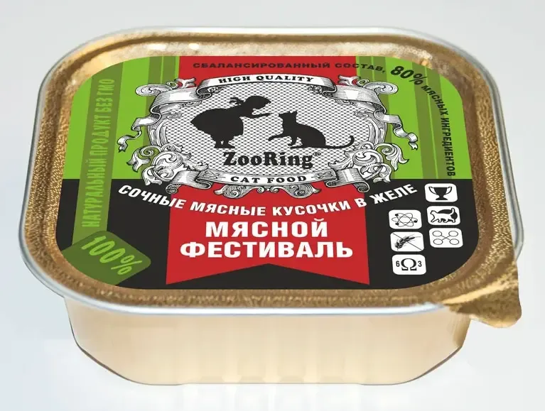 ZooRing Кусочки в желе Мясной фестиваль