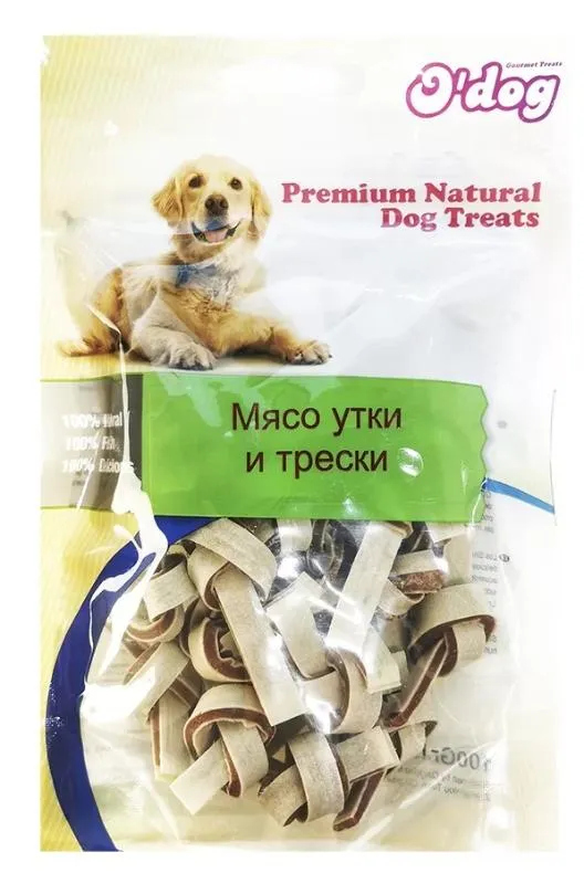 O"dog Лакомство Мясо утки и трески, 100 г