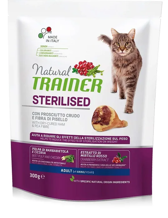 Корм Trainer Natural Adult Sterilised (Ветчина) для кошек