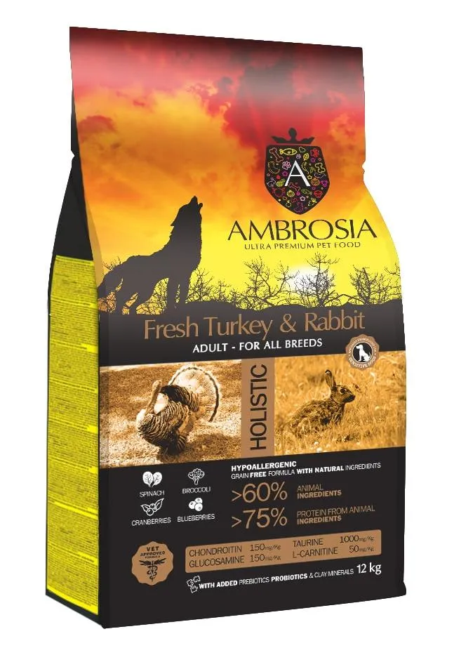AMBROSIA Adult All Breeds (Индейка, кролик)