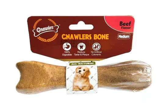 Gnawlers Bone Beef Лакомство для собак с говядиной