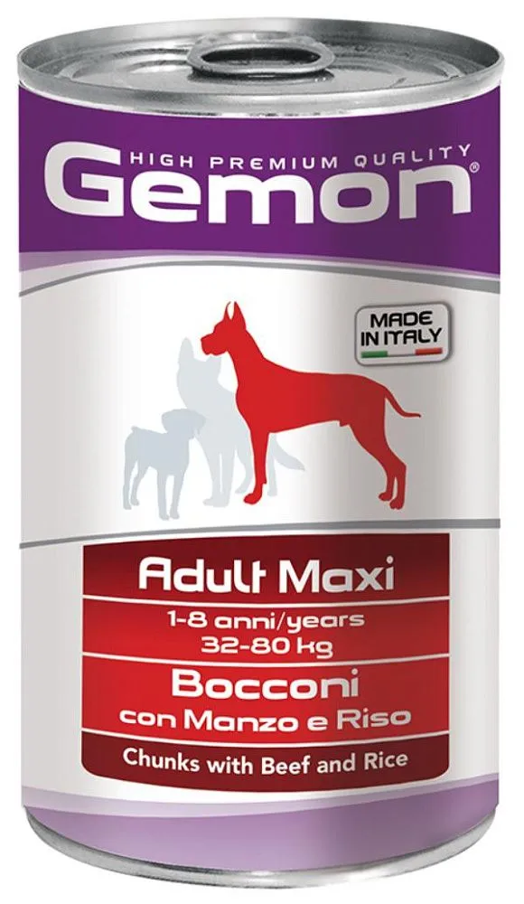Gemon Консервы Dog Maxi Adult Beef/Rice