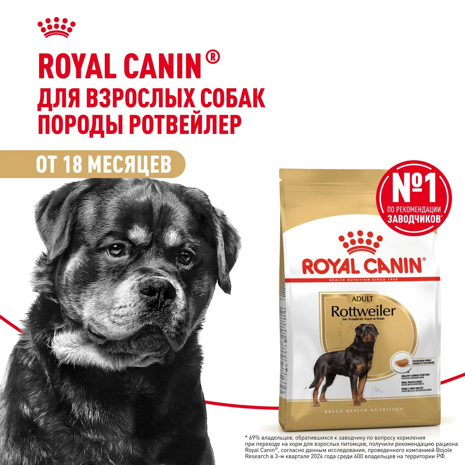 Корм Royal Canin Rottweiler Adult для собак