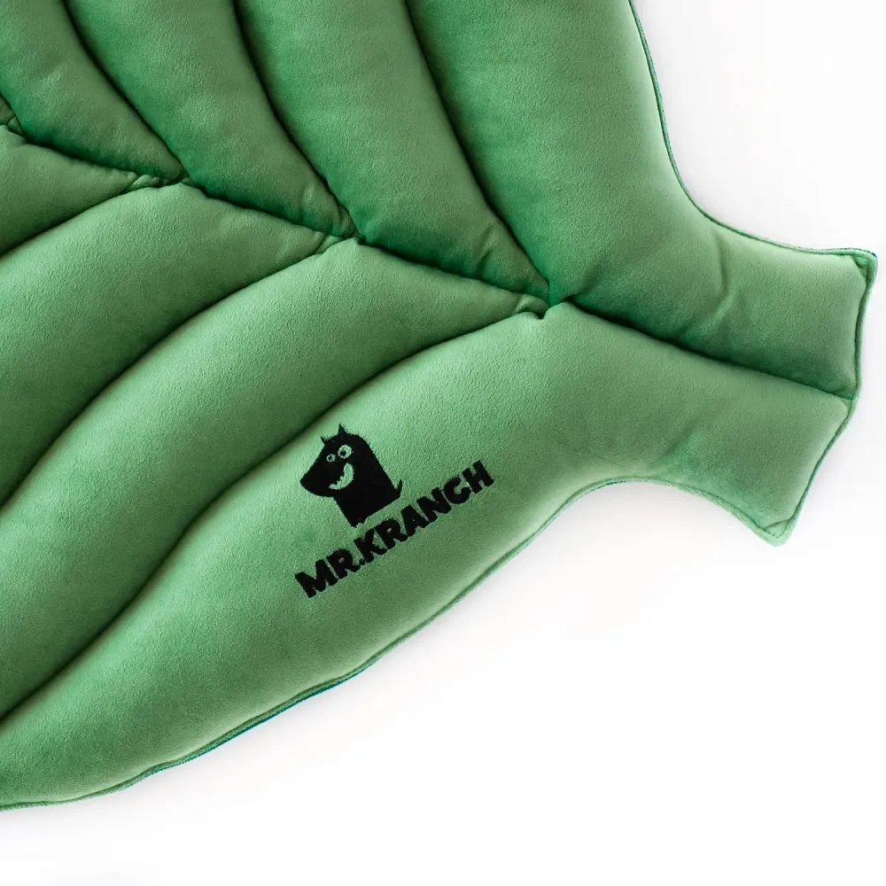 Mr.Kranch Лежанка двухсторонняя Листочек, зеленая