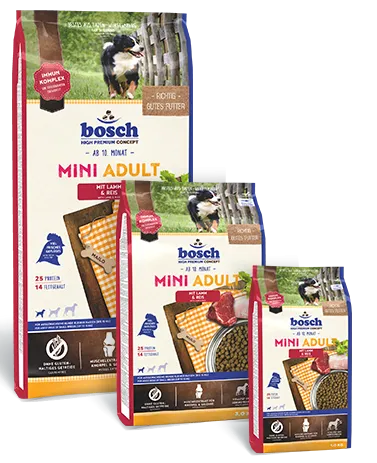 Корм Bosch Adult Mini (Ягненок, рис) для собак