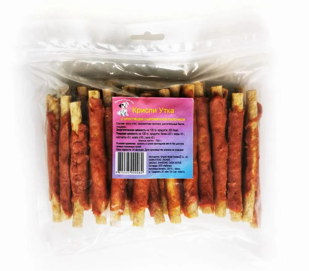 O'dog Лакомство для собак Криспи Утка