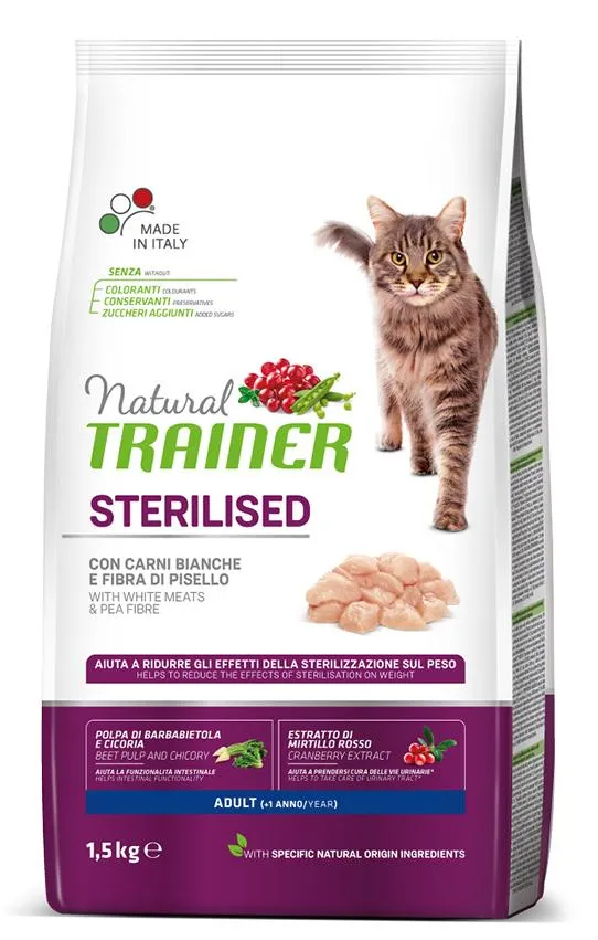 Корм Trainer Natural Adult Sterilised (Белое мясо) для кошек