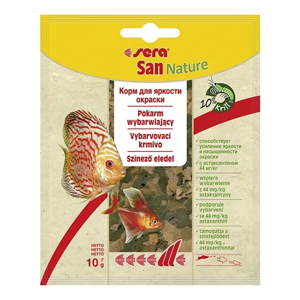 Sera Корм хлопья для усиления окраса у всех рыб "San"