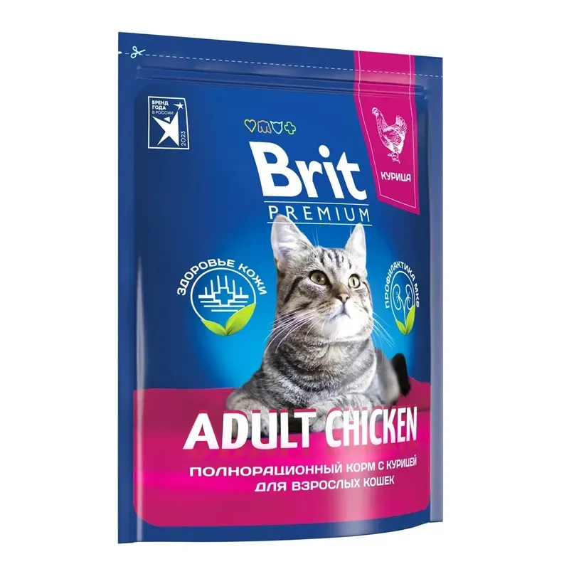Корм Brit Premium Cat Adult (Курица) для кошек