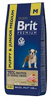 Brit Premium Puppy & Junior Medium (Курица)