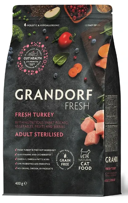 Grandorf Fresh Adult Sterilised (индейка с бататом)