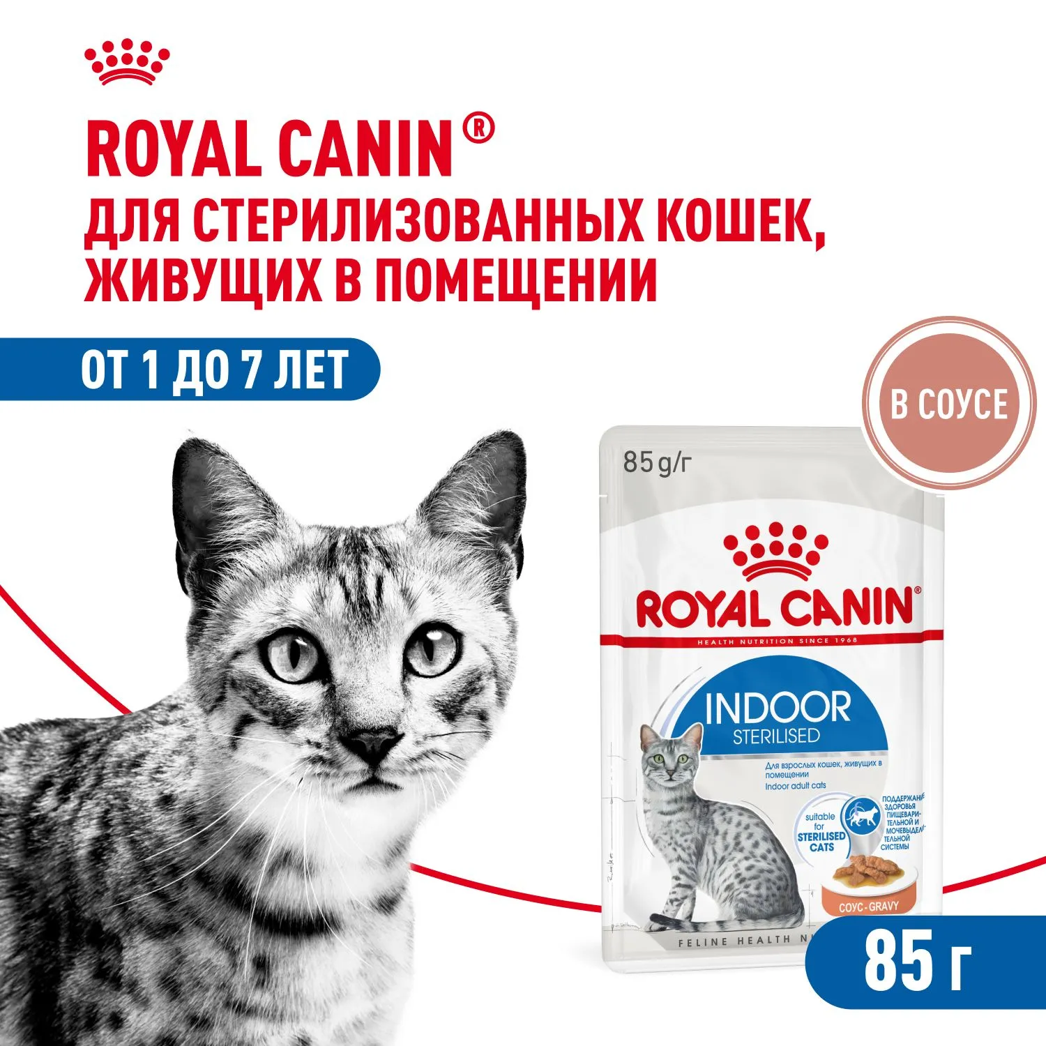 Royal Canin Indoor Sterilized (соус)