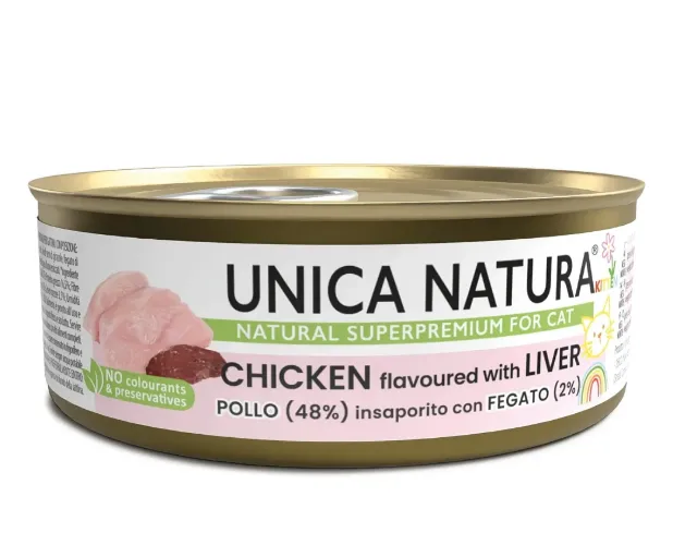 Unica Natura Консерва для котят (Курица, печень)
