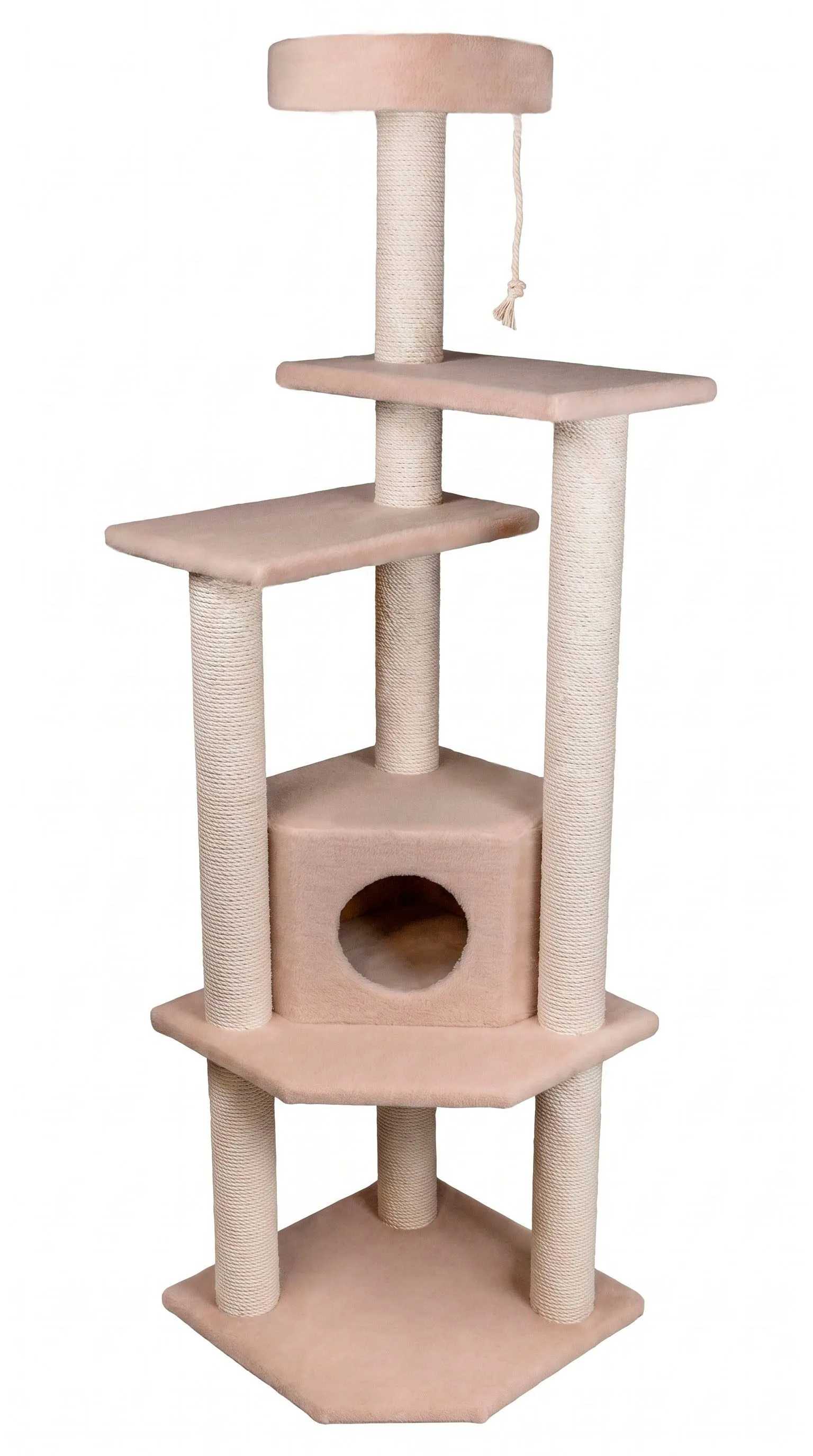 Cat House Комплекс "Торнадо", 180 см, хлопок Бежевая