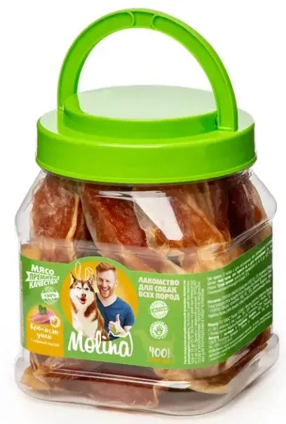 Molina Лакомство для собак Кроличьи ушки с куриной пастой