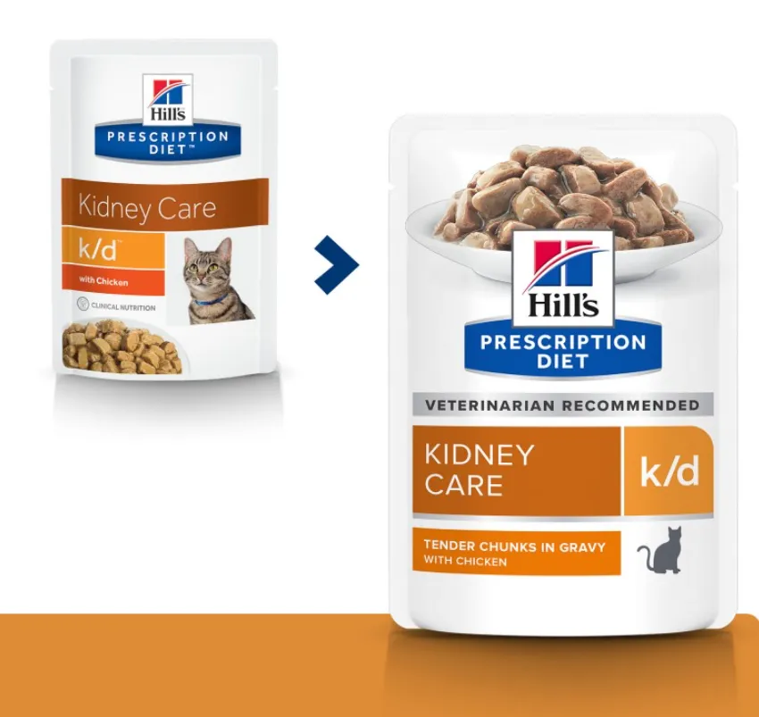 Hill's Prescription Diet k/d Kidney Care Влажный корм для кошек с курицей