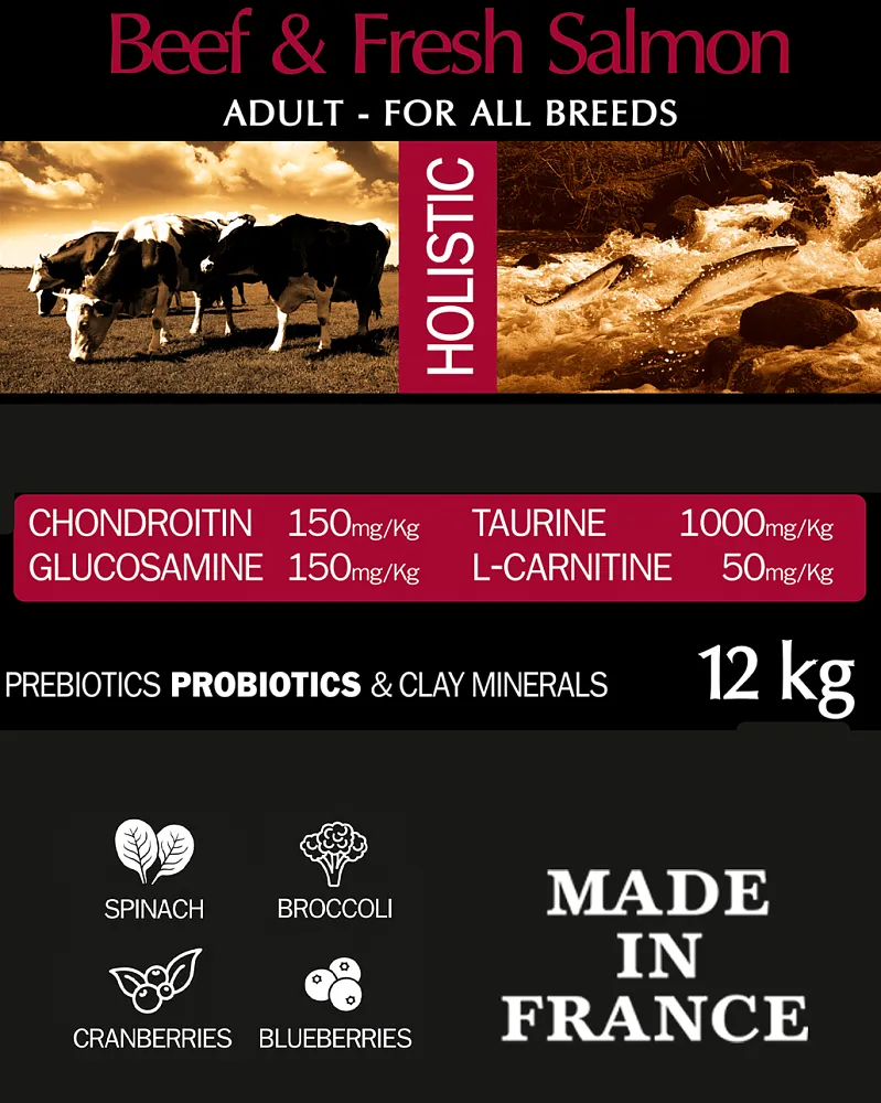 AMBROSIA Adult All Breeds (Говядина, лосось)