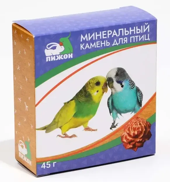 Пижон Минеральный камень для птиц пион