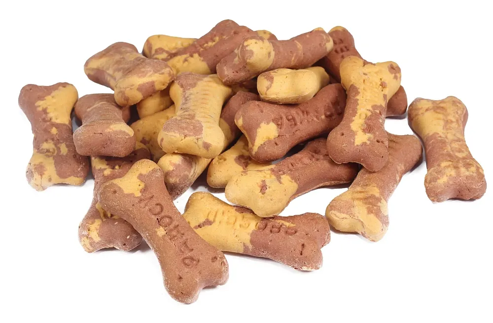ТИТБИТ Печенье косточки двухцветные для собак (Новогодняя коллекция)