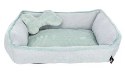 Лежак "TRIXIE", "Junior", с игрушкой, серый/ментол