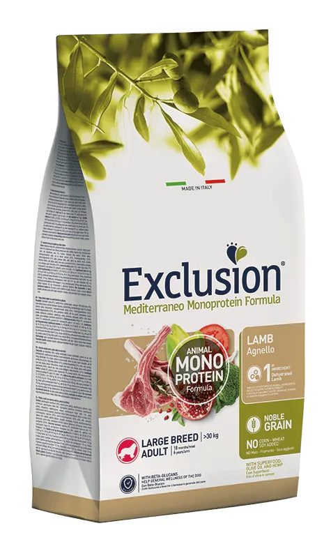 Exclusion Monoprotein Noble Grain Adult Large (Ягненок), 12 кг