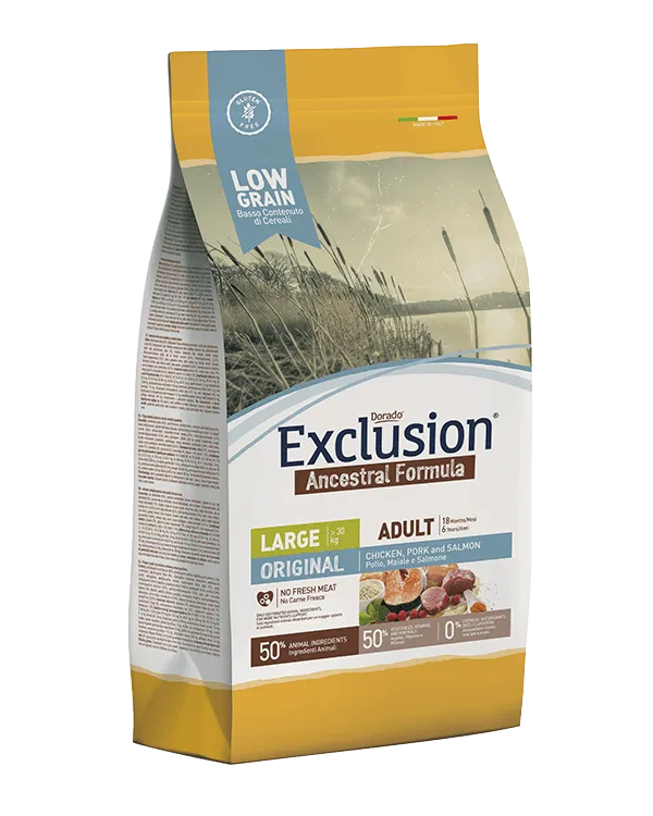 Exclusion Original Adult Large (Курица, поросенок, лосось) 12 кг