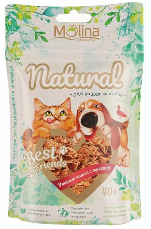 Molina Утиные чипсы с треской