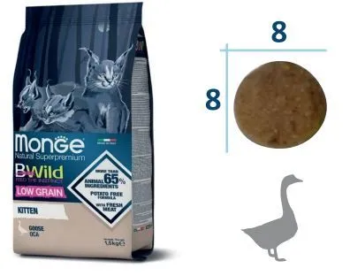 Monge Cat Bwild Low Grain Kitten (Гусь)